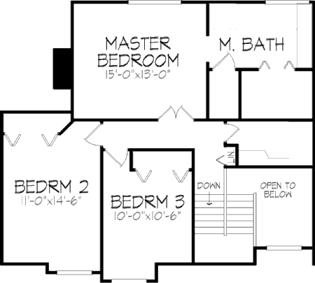 upper floor house blueprint