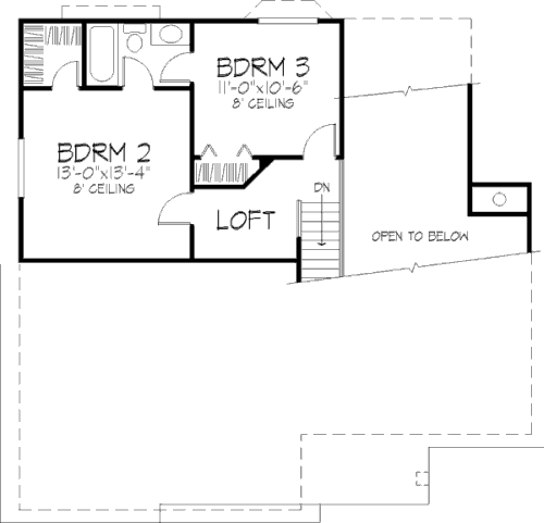 upper floor house blueprint