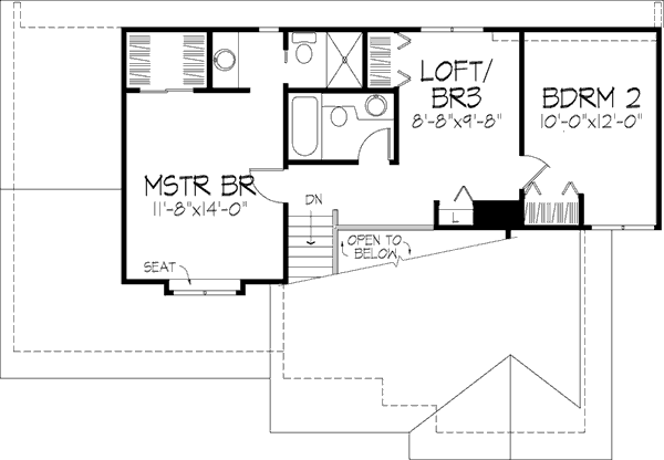 upper floor house blueprint