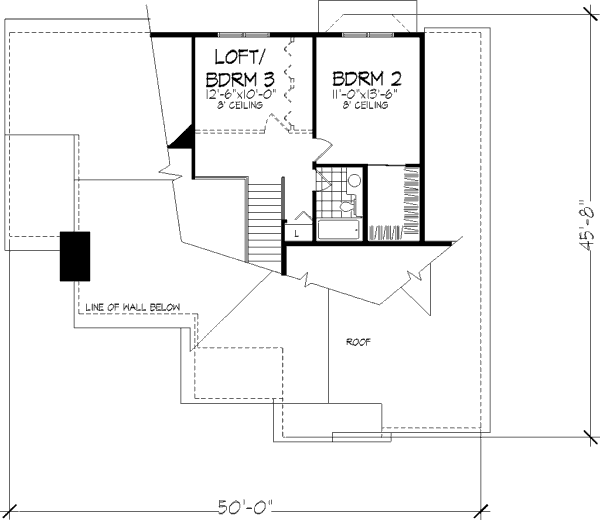 upper floor house blueprint