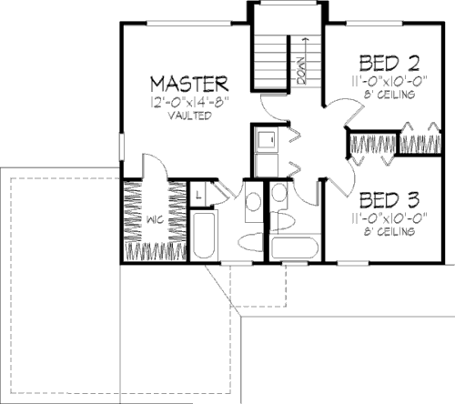 upper floor house blueprint