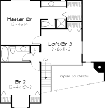 upper floor house blueprint
