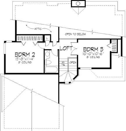 upper floor house blueprint
