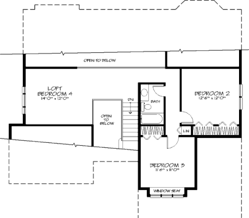 upper floor house blueprint