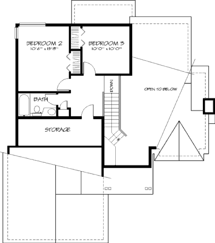 upper floor house blueprint