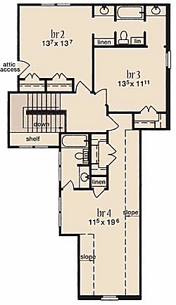 upper floor house blueprint