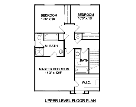 upper floor house blueprint