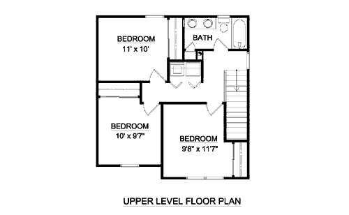 upper floor house blueprint