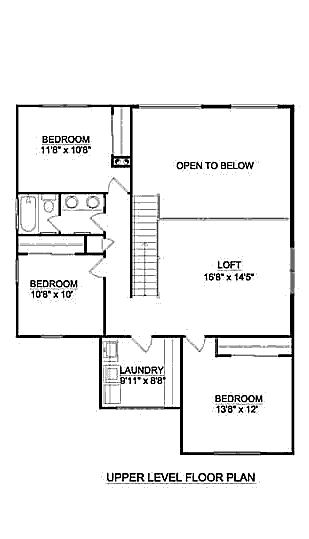 upper floor house blueprint