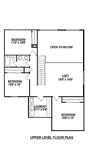 upper floor house blueprint