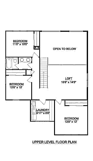 upper floor house blueprint