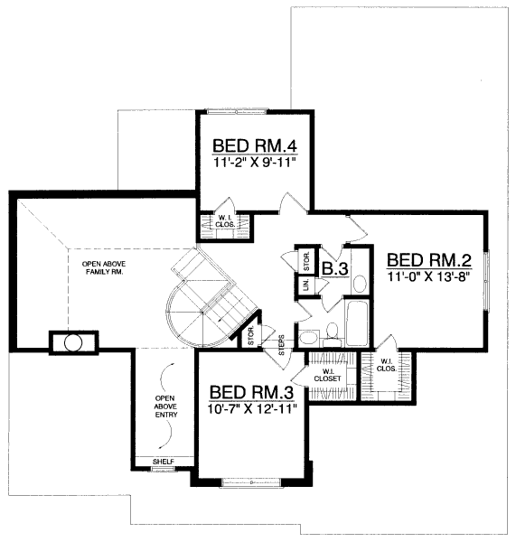 upper floor house blueprint