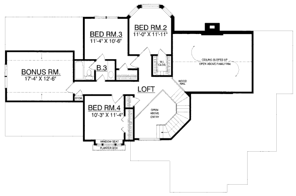 upper floor house blueprint