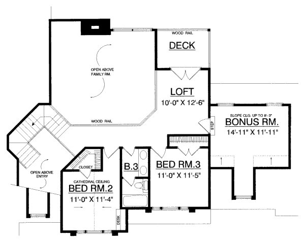 upper floor house blueprint