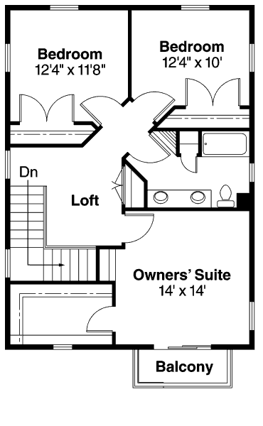 upper floor house blueprint