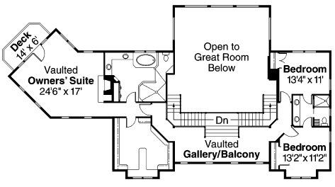 upper floor house blueprint