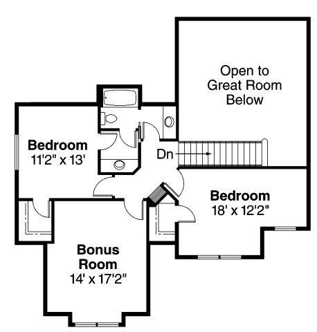 upper floor house blueprint