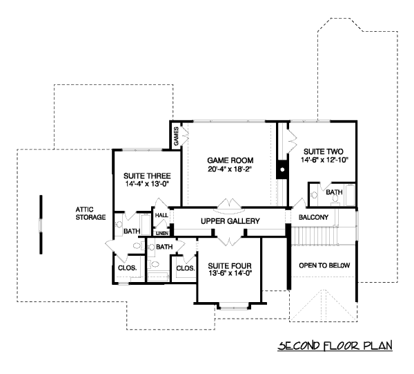 upper floor house blueprint