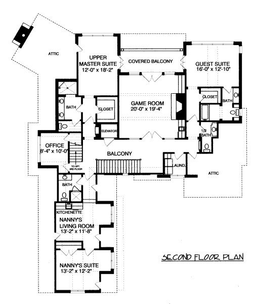 upper floor house blueprint