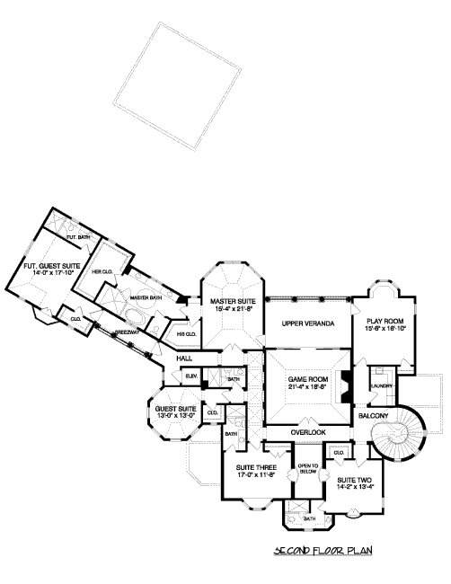 upper floor house blueprint