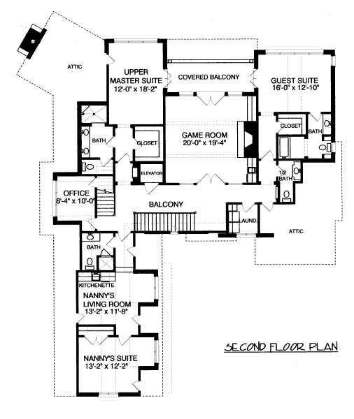 upper floor house blueprint