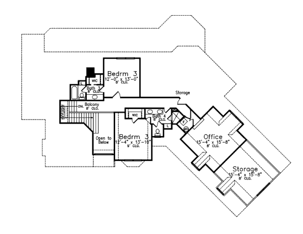 upper floor house blueprint