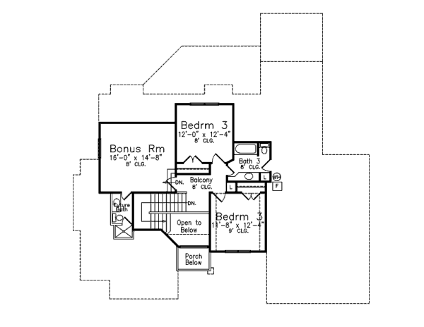 upper floor house blueprint