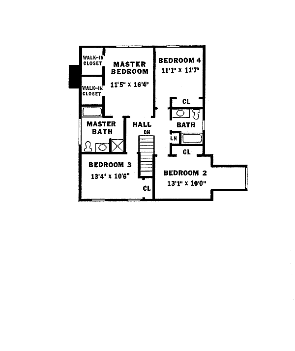 upper floor house blueprint