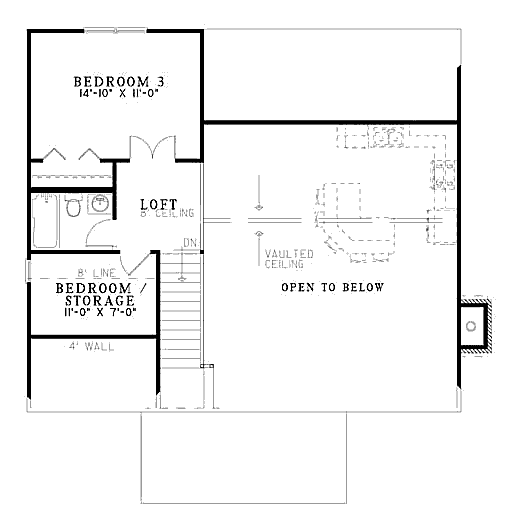 upper floor house blueprint