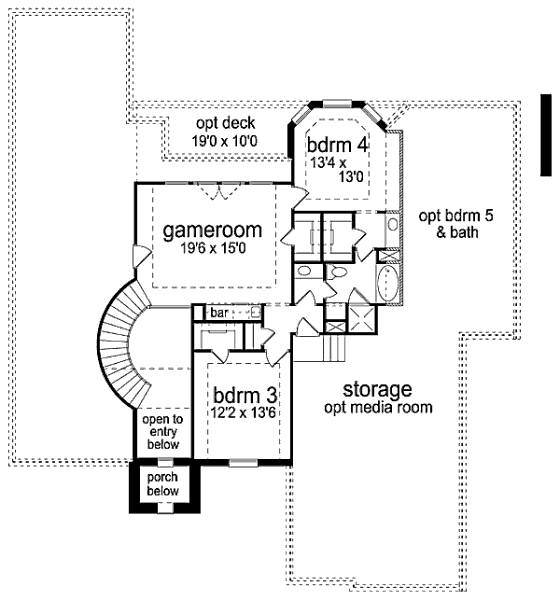 upper floor house blueprint