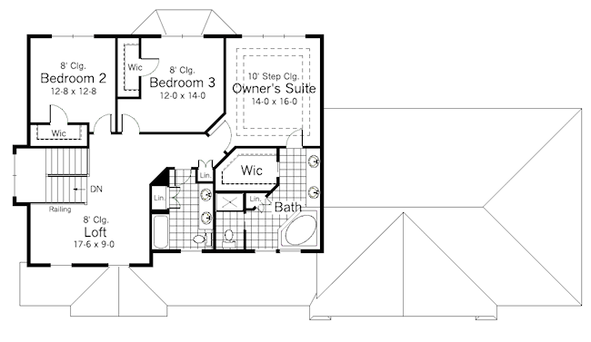 upper floor house blueprint