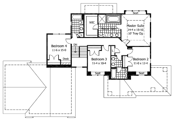 upper floor house blueprint