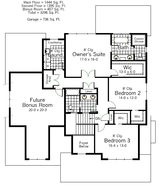upper floor house blueprint