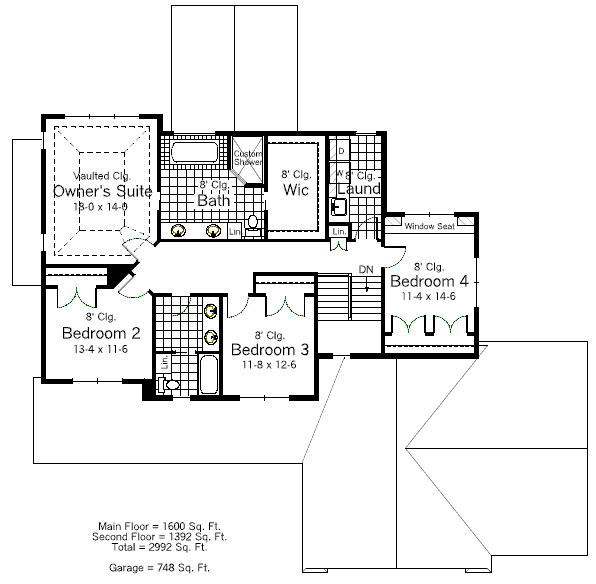 upper floor house blueprint