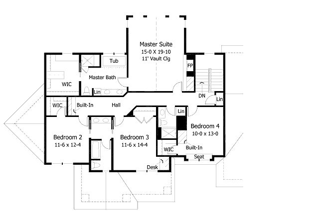 upper floor house blueprint