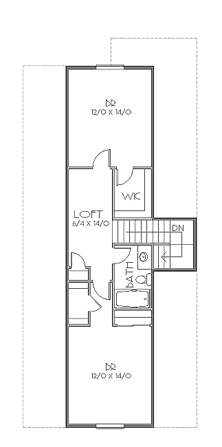 upper floor house blueprint