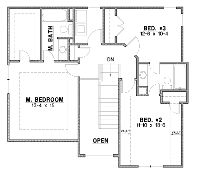 upper floor house blueprint
