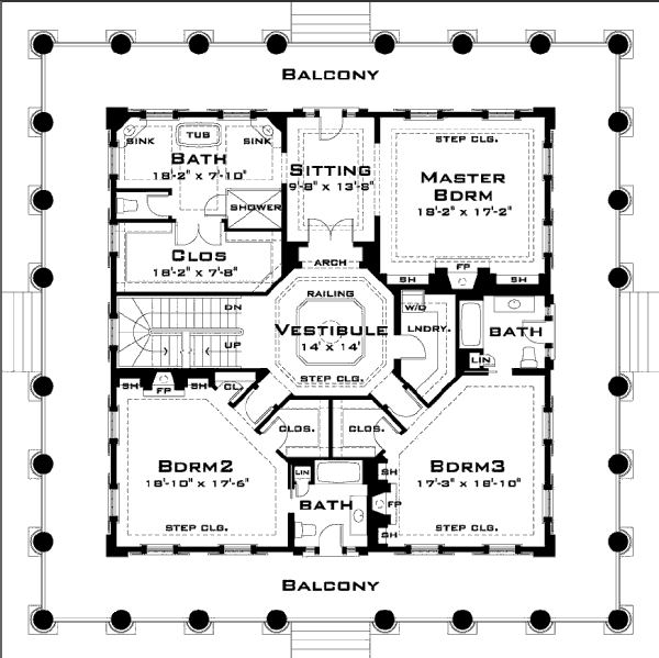 House 31195 Blueprint details, floor plans