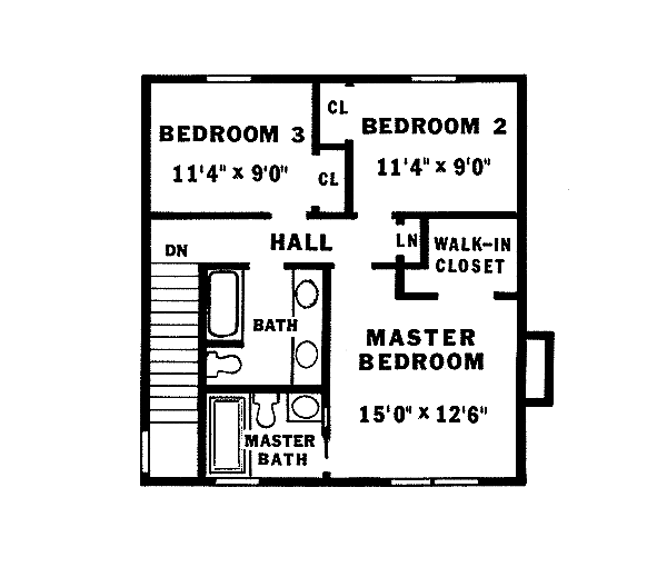 upper floor house blueprint