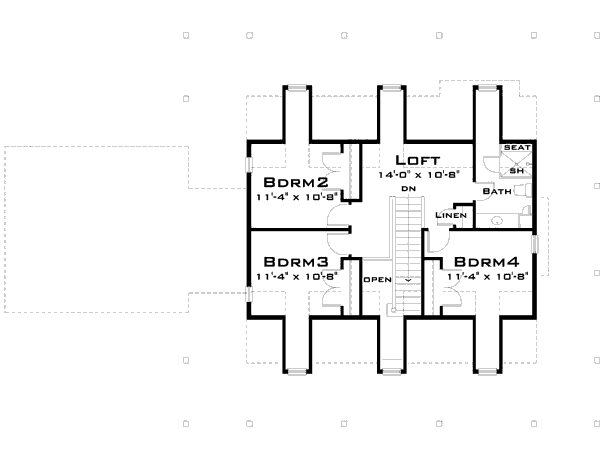 upper floor house blueprint