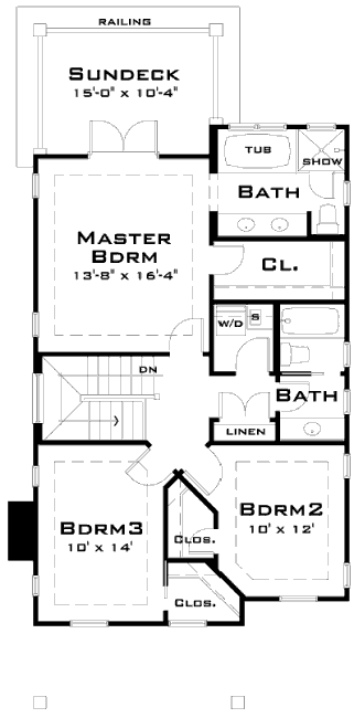 upper floor house blueprint