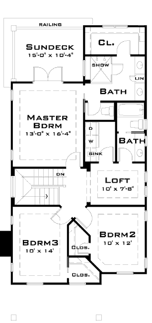 upper floor house blueprint