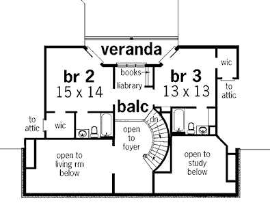 upper floor house blueprint