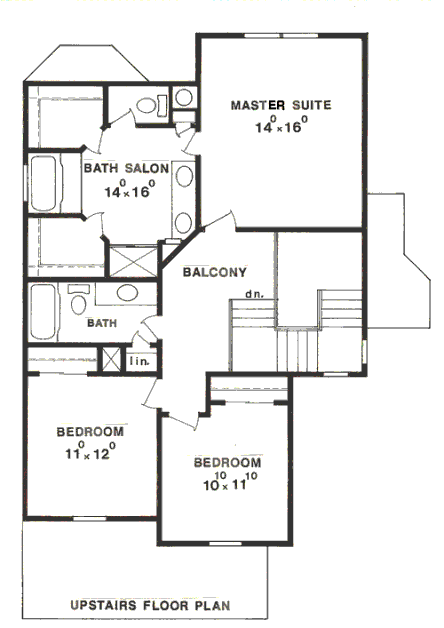 upper floor house blueprint