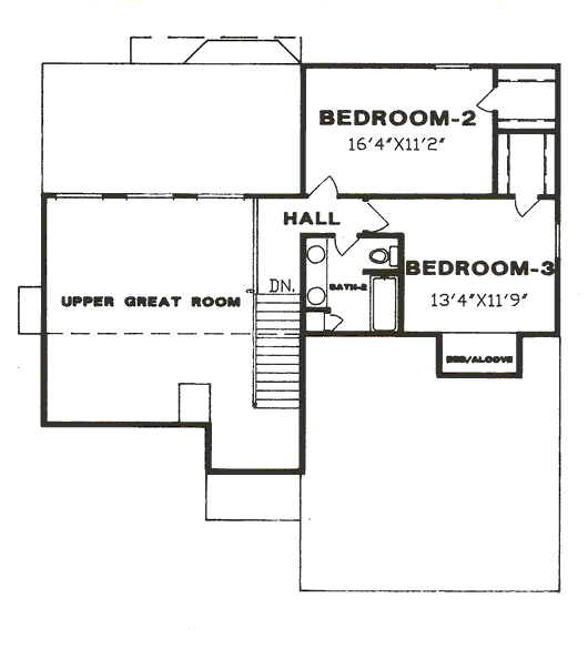 upper floor house blueprint