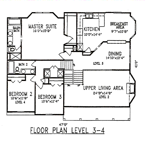 upper floor house blueprint