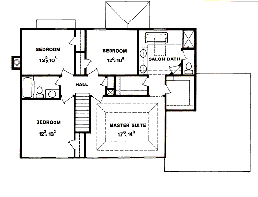 upper floor house blueprint