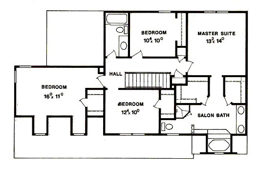 upper floor house blueprint