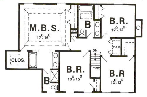 upper floor house blueprint