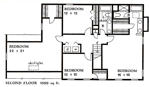 upper floor house blueprint